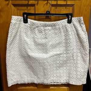 White Detailed Skirt
